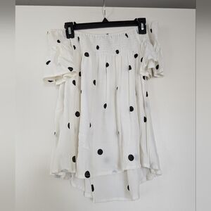 NWOT Ava Sky Off The Shoulder Top